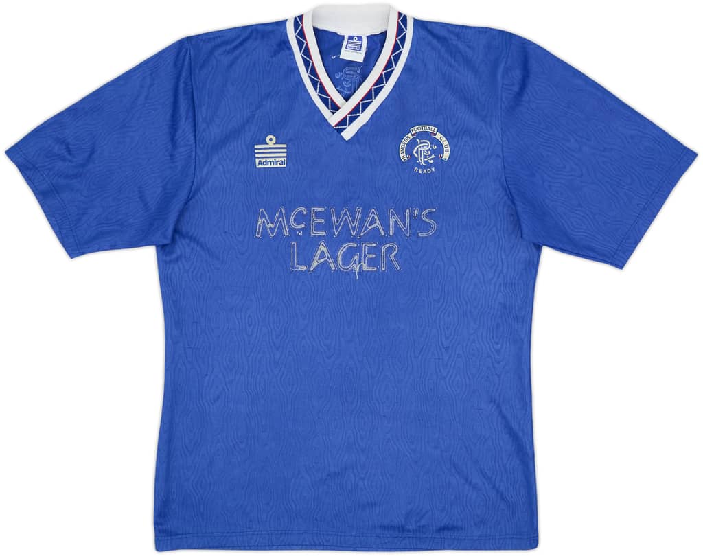 1990-92 Rangers Home Shirt - 4/10 - (M)
