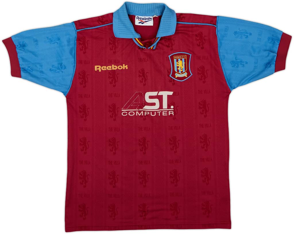 1995-97 Aston Villa Home Shirt - 4/10 - (L.Boys)