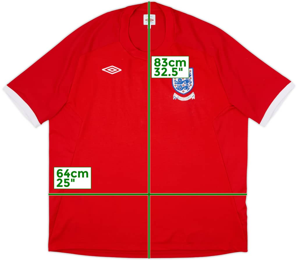 2010-11 England Away Shirt - 5/10 - (XXL)