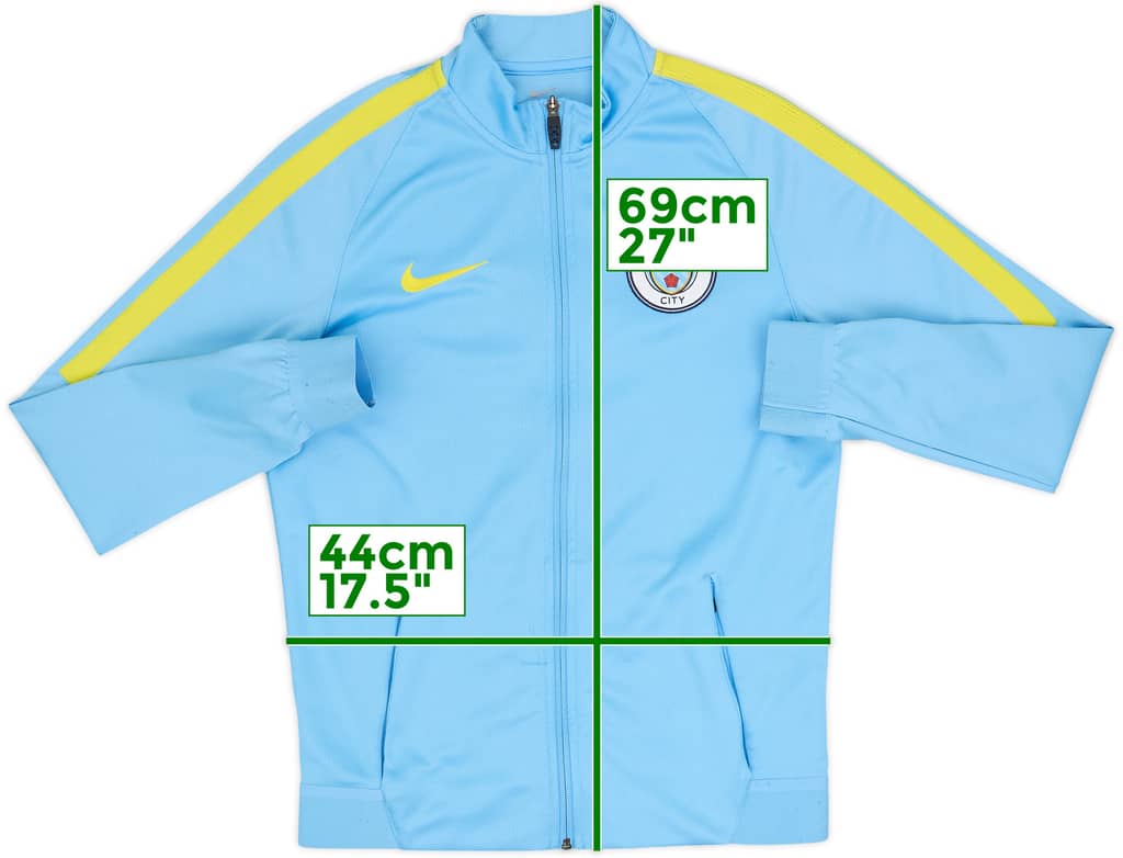 2016-17 Manchester City Nike Track Jacket - 8/10 - (S)