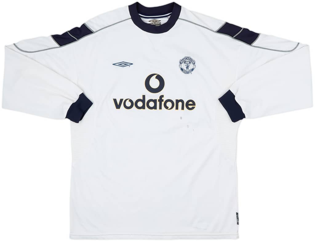Camiseta de la tercera equipación de manga larga del Manchester United 1999-00 - 4/10 - (XL)