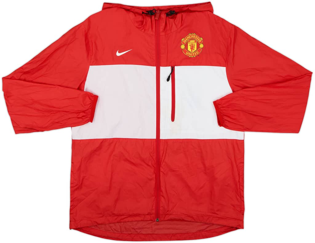 2014-15 Manchester United Nike Hooded Rain Jacket - 5/10 - (M)