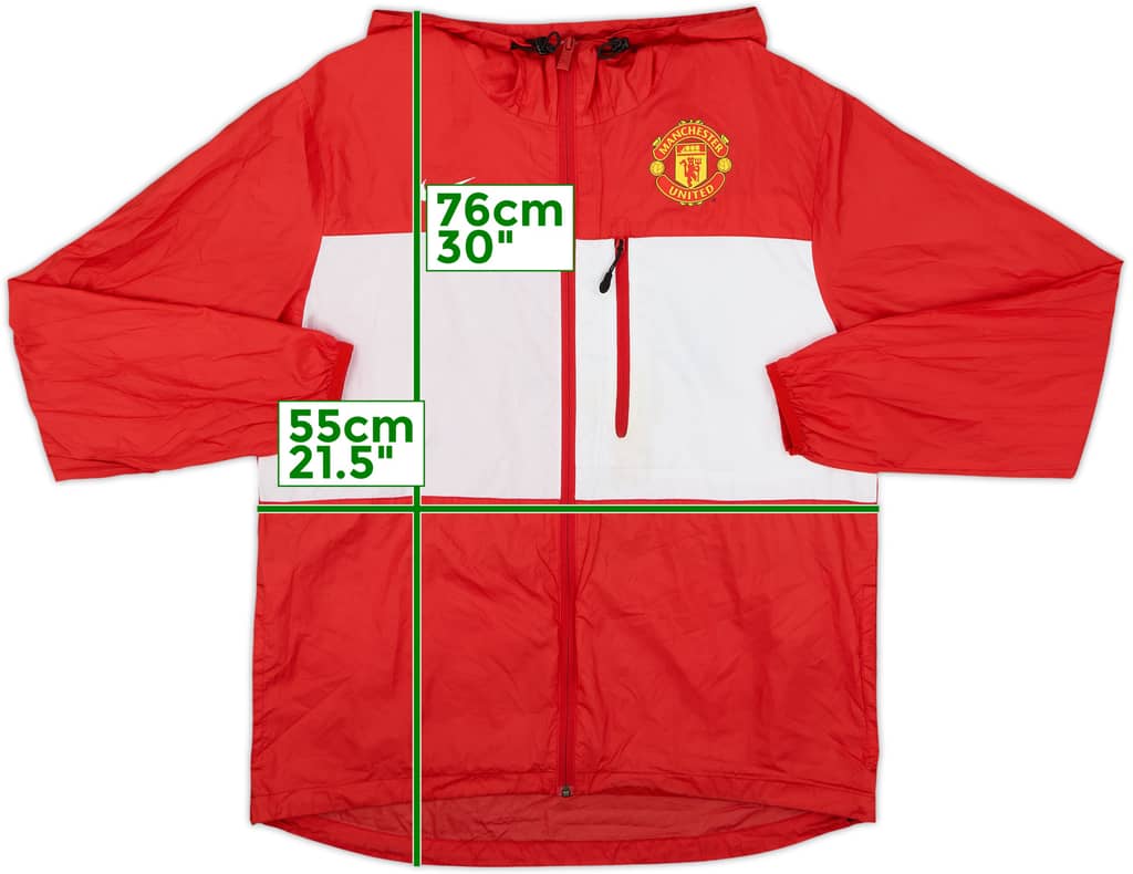 2014-15 Manchester United Nike Hooded Rain Jacket - 5/10 - (M)