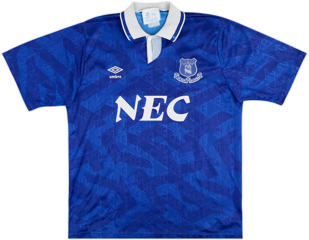 1991-93 Everton Home Shirt - 6/10 - (L)