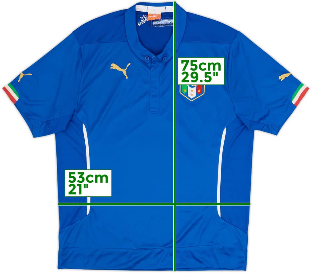 2014-15 Italy Home Shirt - 4/10 - (XL)