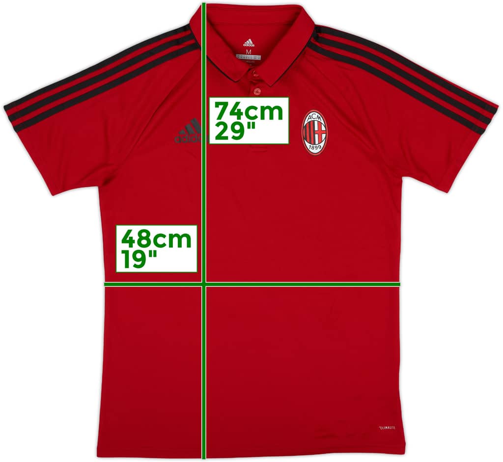 2017-18 AC Milan adidas Polo Shirt - 10/10 - (M)