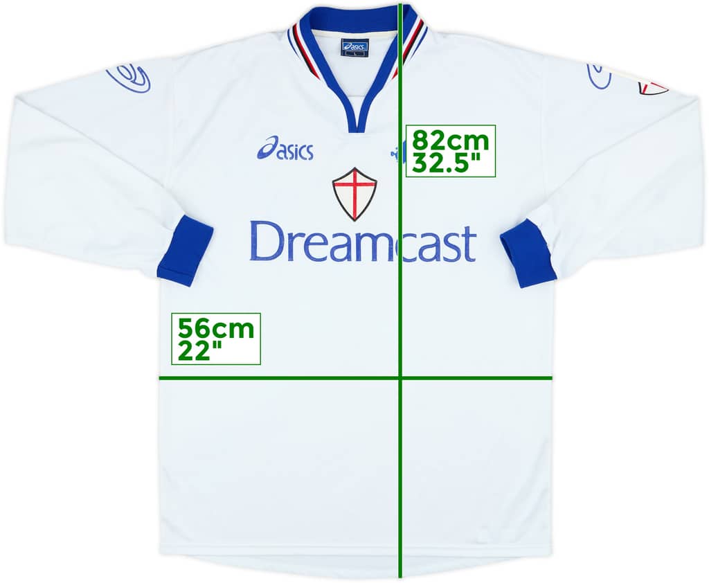 Camiseta de portero L/S de la Sampdoria 1999-00 - 8/10 - (L)