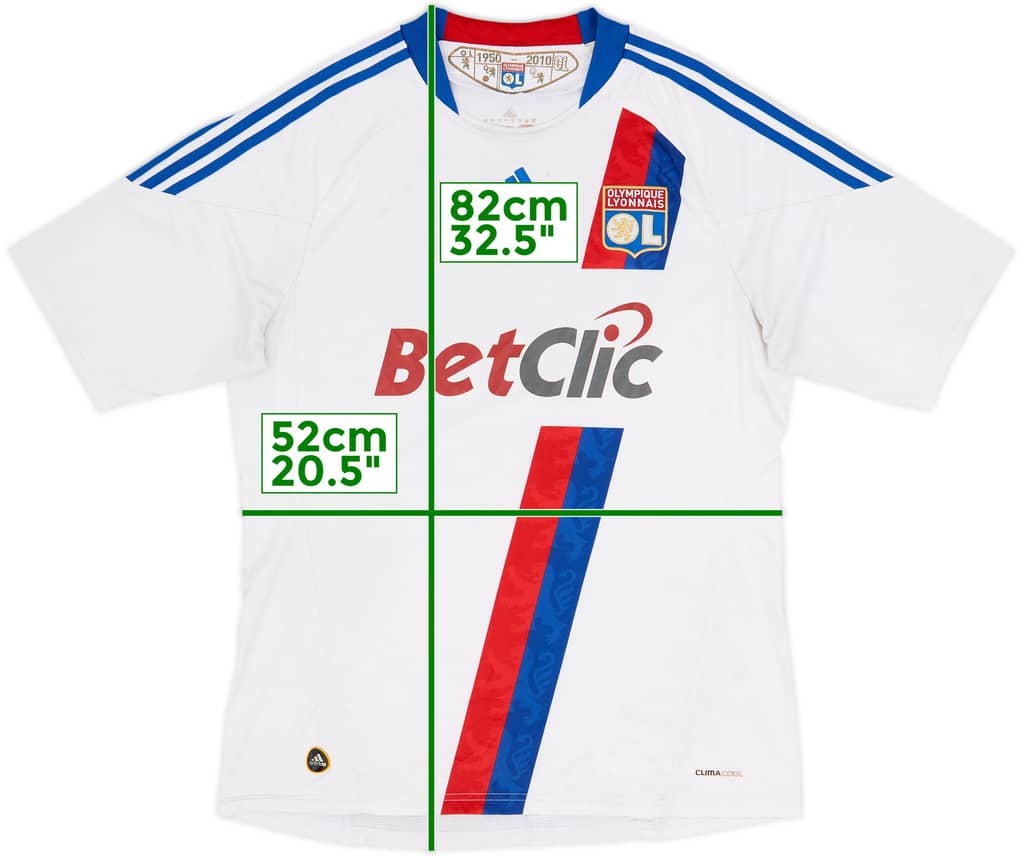 2010-11 Lyon Home Shirt - 4/10 - (L)