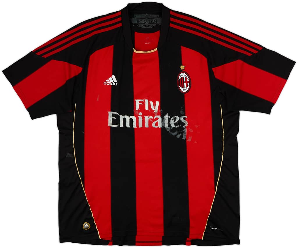 2010-11 AC Milan Home Shirt - 4/10 - (XL)