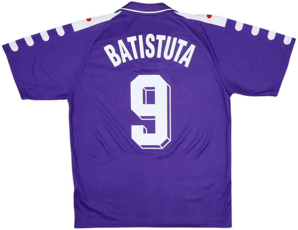 1998-99 Fiorentina Home Shirt Batistuta #9 - 9/10 - (M)