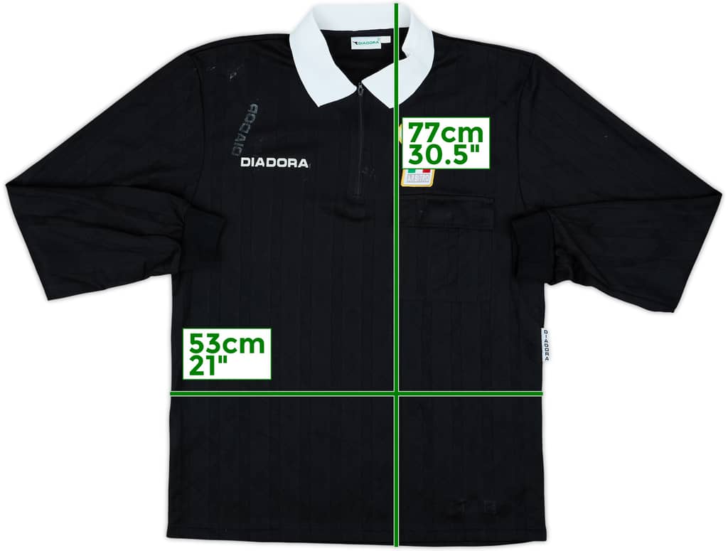 1990s Italy FIGC Diadora Referee L/S Shirt - 6/10 - (L)