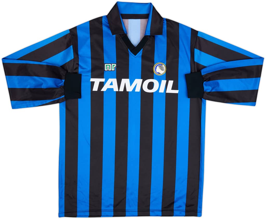 1990-91 Atalanta Local Manga Larga Camiseta - 9/10 - (XL)