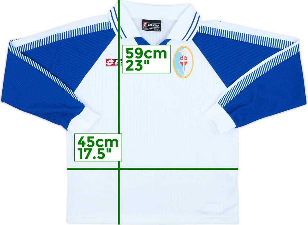 Camiseta de entrenamiento Lotto de manga larga del Treviso 2002-03 - 8/10 - (XL Niños)