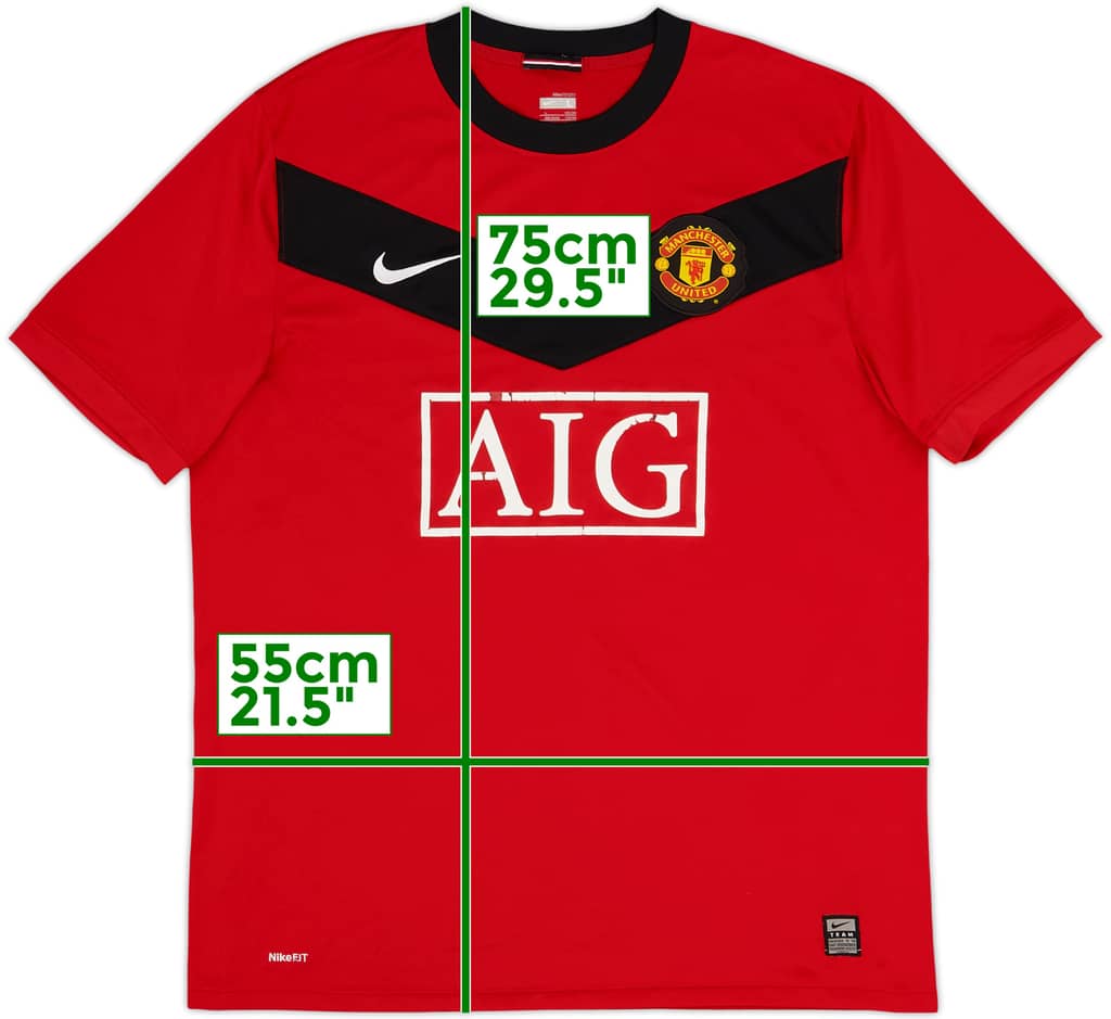 2009-10 Manchester United Home Shirt - 5/10 - (L)