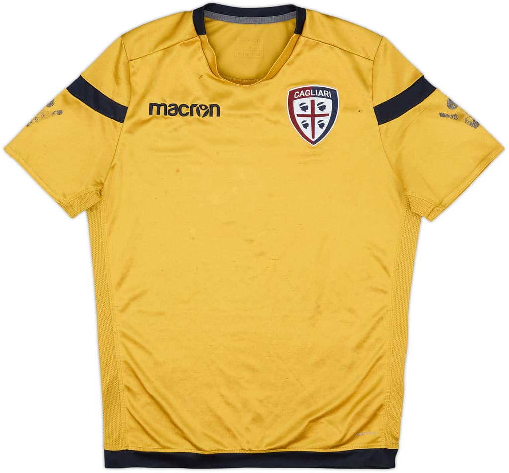 2018-19 Cagliari Macron Training Shirt - 5/10 - (S)