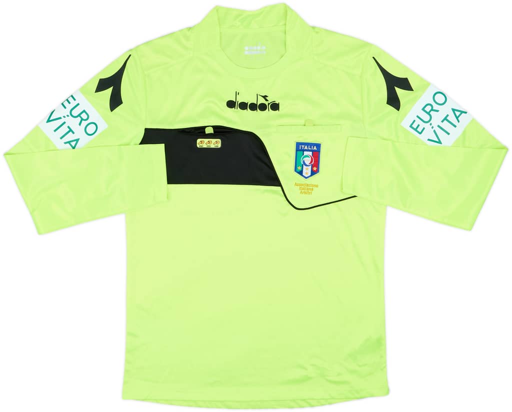 2018-19 Italy Diadora Referee L/S Shirt - 8/10 - (S)