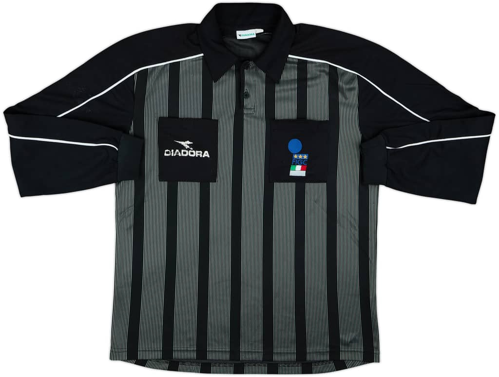 1990s Italy FIGC Diadora Referee L/S Shirt - 5/10 - (XL)