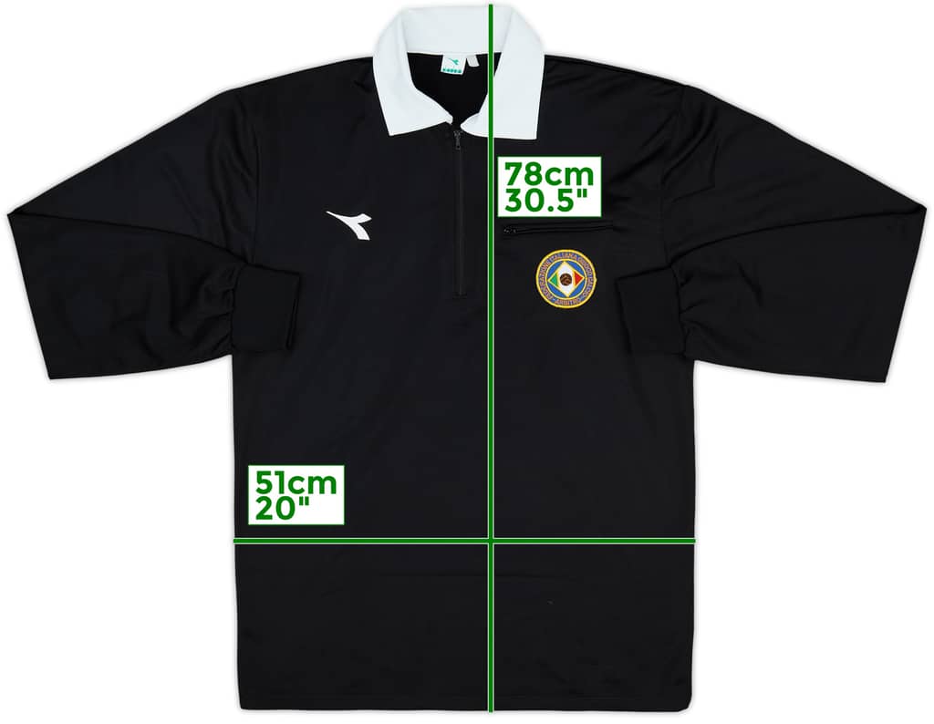 1990s Italy FIGC Diadora Referee L/S Shirt - 8/10 - (L)