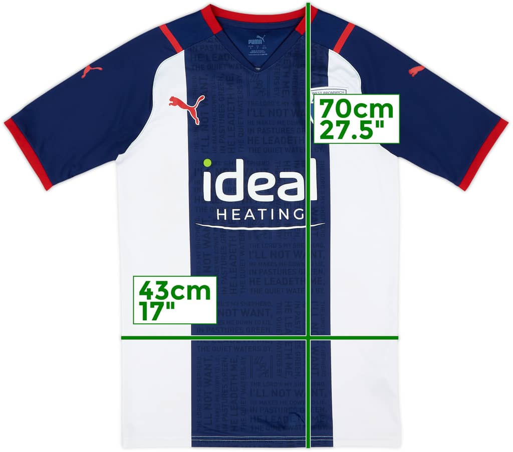 2021-22 West Brom Home Shirt - 8/10 - (S)