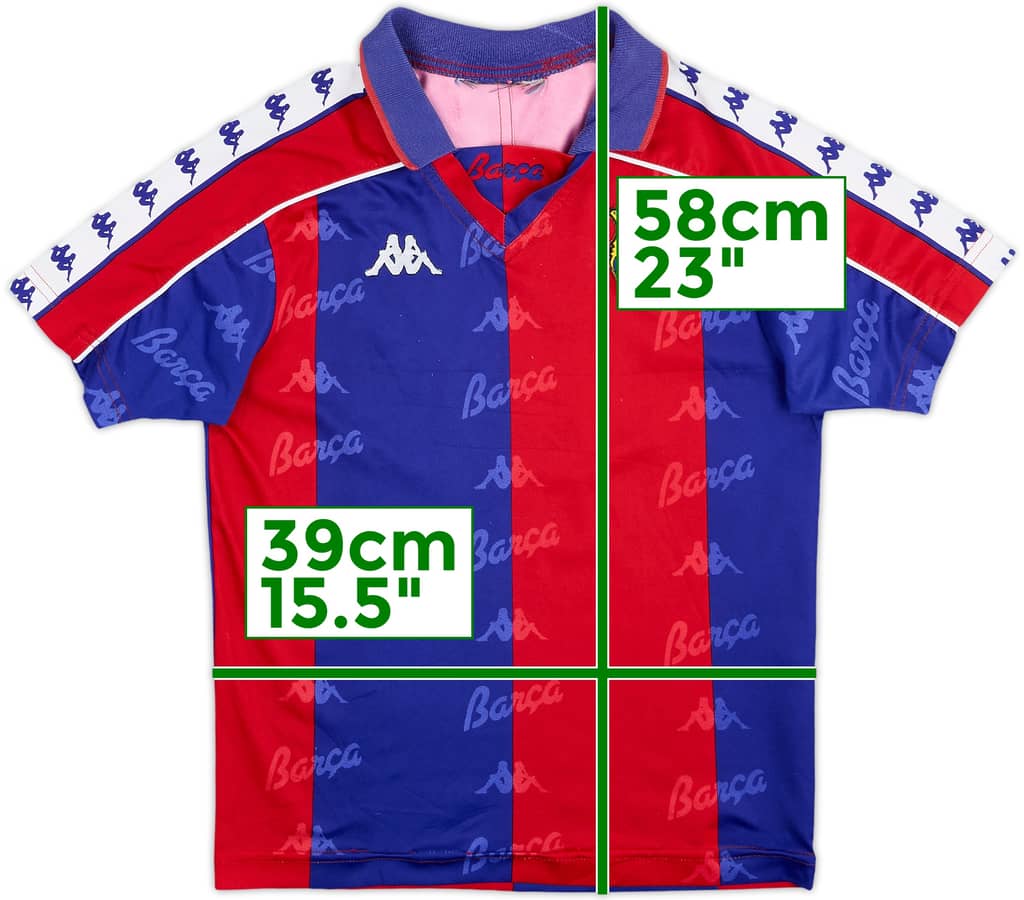 1992-95 Barcelona Home Shirt - 8/10 - (S.Boys)