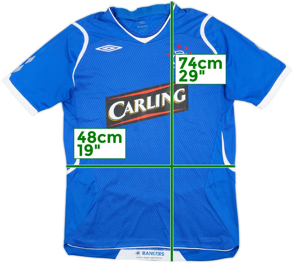 2008-09 Rangers Home Shirt - 6/10 - (M)