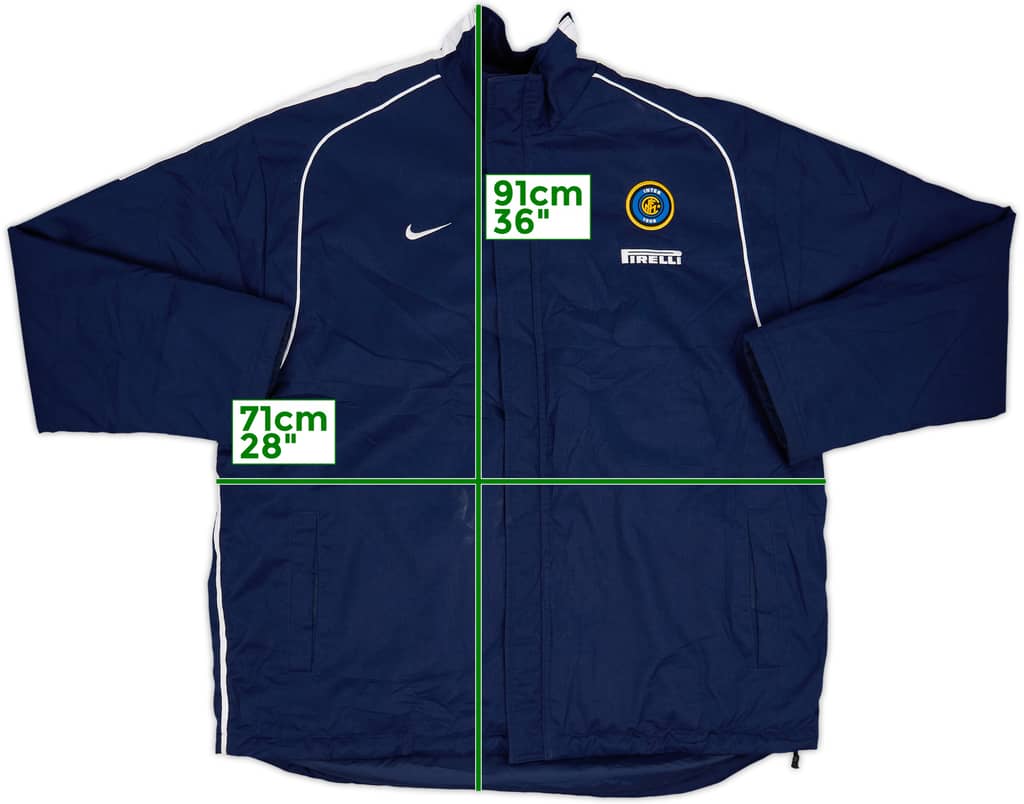 Abrigo acolchado de banquillo Nike del Inter Milan 2002-03 - 7/10 - (XL)