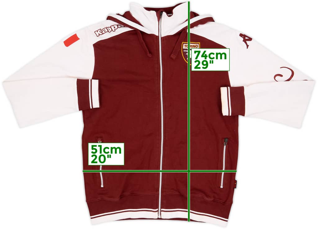 2012-13 Torino Kappa Hooded Track Jacket - 8/10 - (L)