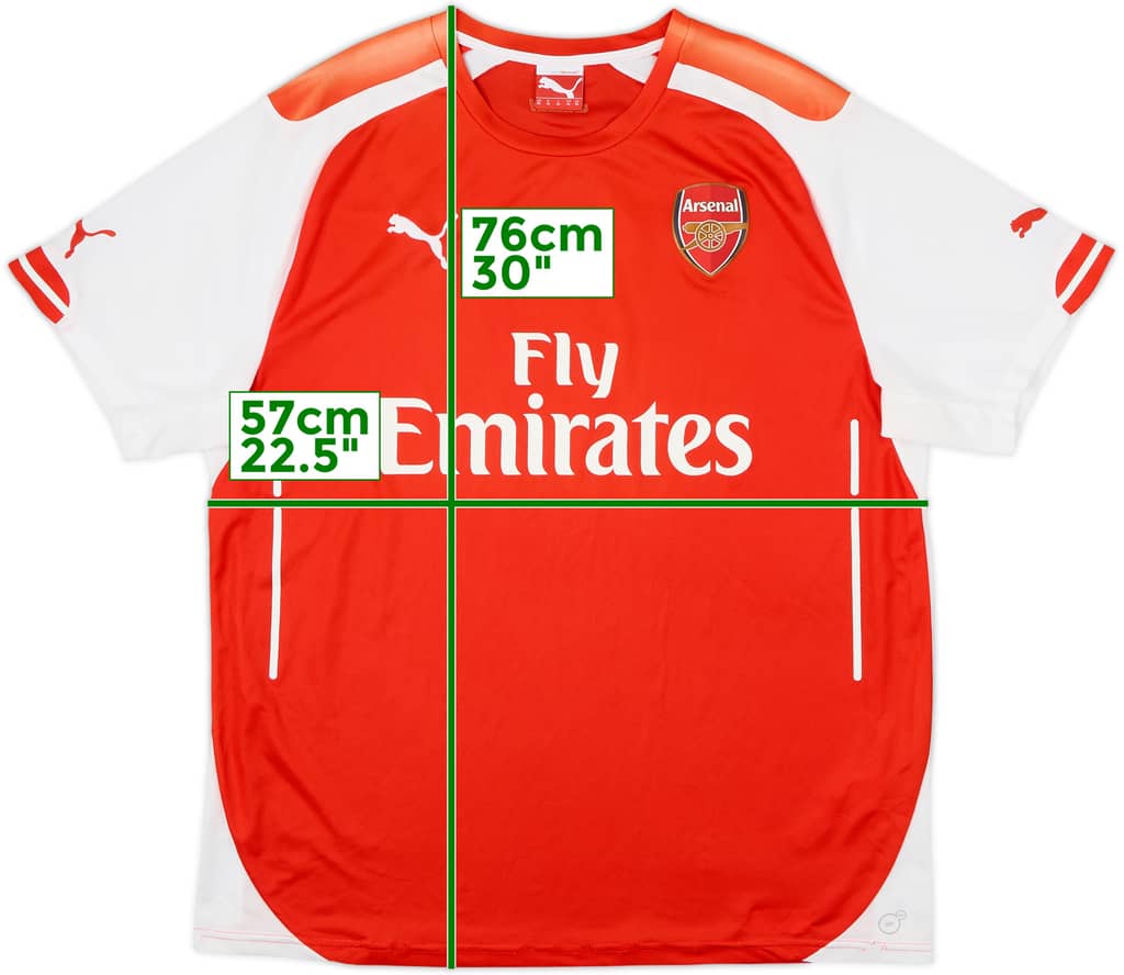 2014-15 Arsenal Home Shirt - 5/10 - (XL)