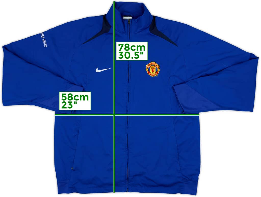 2005-06 Manchester United Nike Track Jacket - 8/10 - (XL)