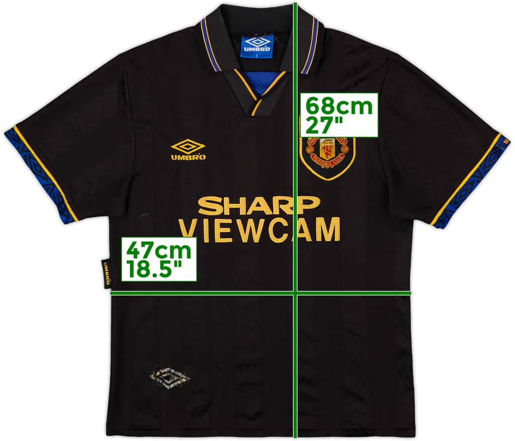Camiseta de visitante del Manchester United 1993-95 - 5/10 - (S)