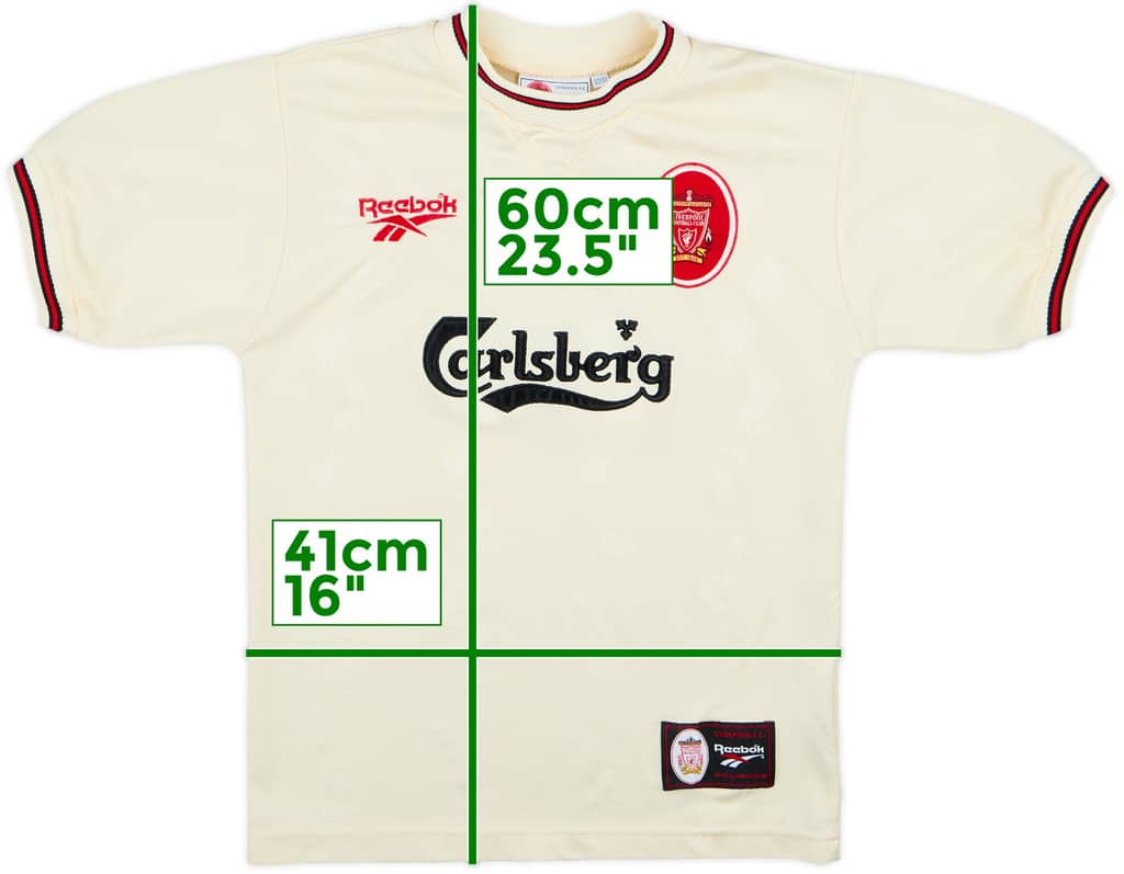 1996-97 Liverpool Away Shirt - 8/10 - (M.Boys)