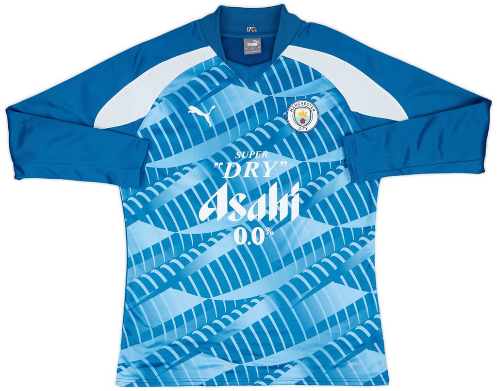 2023-24 Manchester City Player Issue Pre-Match Sweat Top #17 (De Bruyne) - 9/10 - (L)