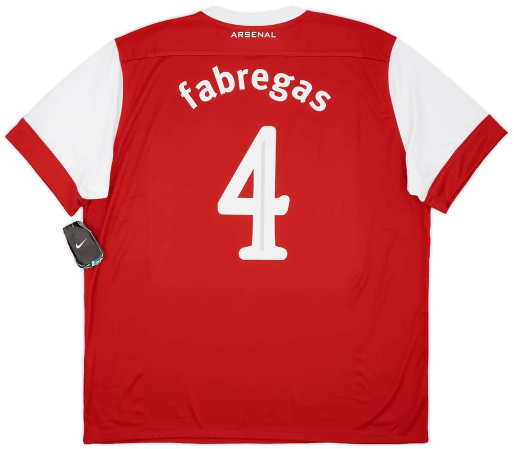 2010-11 Arsenal Home Shirt Fabregas #4 (XXL)
