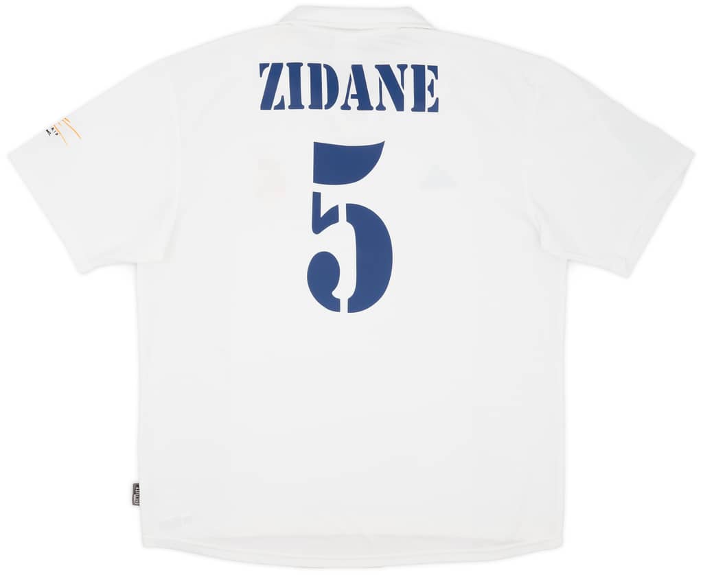 2001 Real Madrid Home Shirt Zidane #5 - 8/10 - (XL)