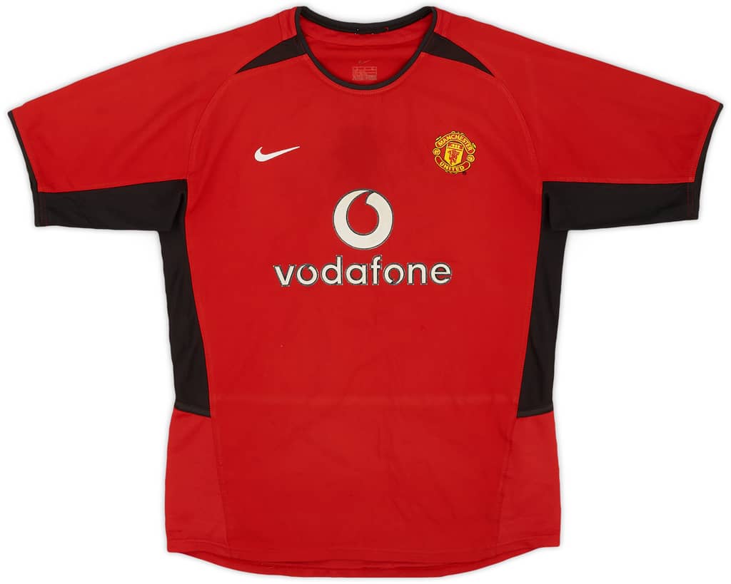 2002-04 Manchester United Home Shirt - 7/10 - (L.Boys)