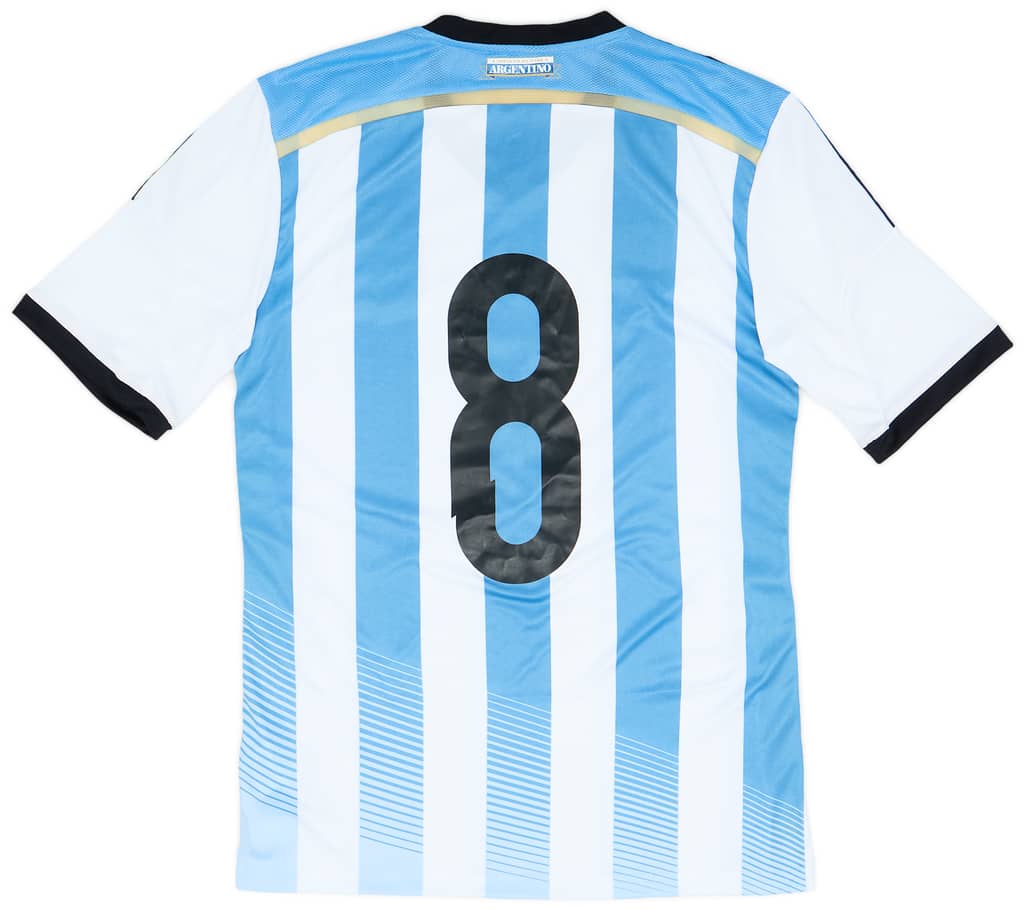 2013-15 Argentina Match Issue Home Shirt #8