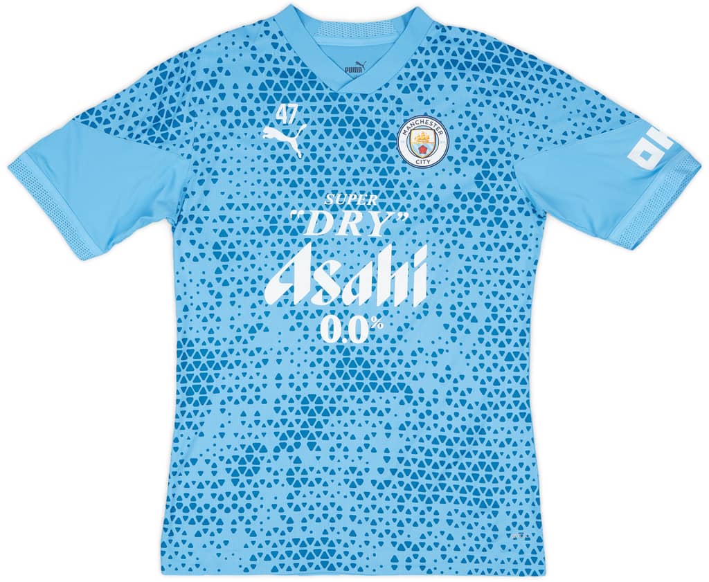 2023-24 Manchester City Player Issue Training Shirt #47 (Foden) - As New - (M)