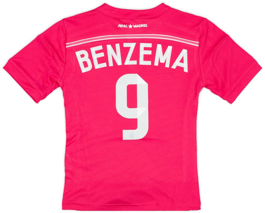 2014-15 Real Madrid Away Shirt Benzema #9 (7-8 Years)