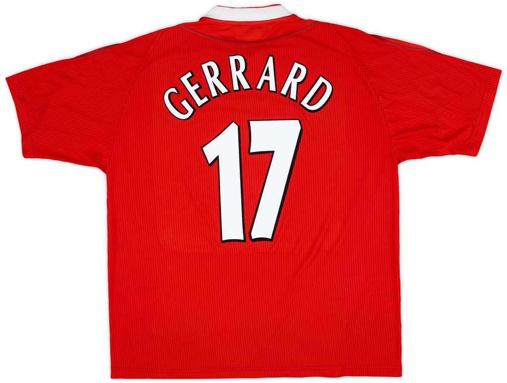2002-04 Liverpool Home Shirt Gerrard #17 - 8/10 - (S)