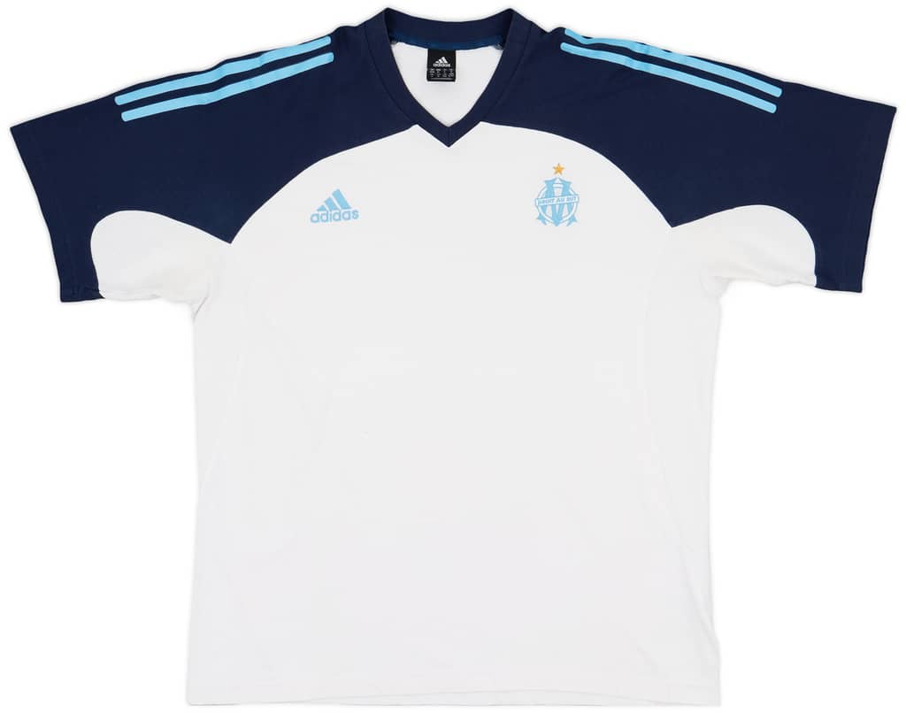 2002-03 Olympique Marseille adidas Cotton Tee - 6/10 - (XXL)