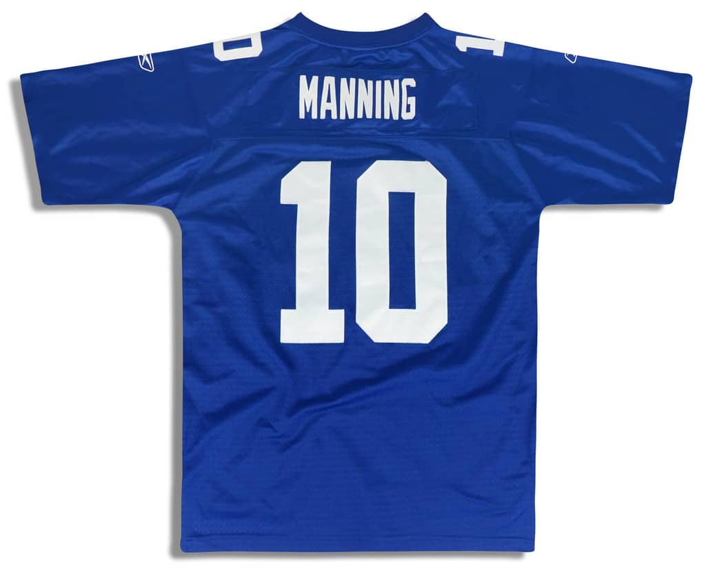 2008 New York Giants Manning #10 Reebok Premier Jersey (Home) Y