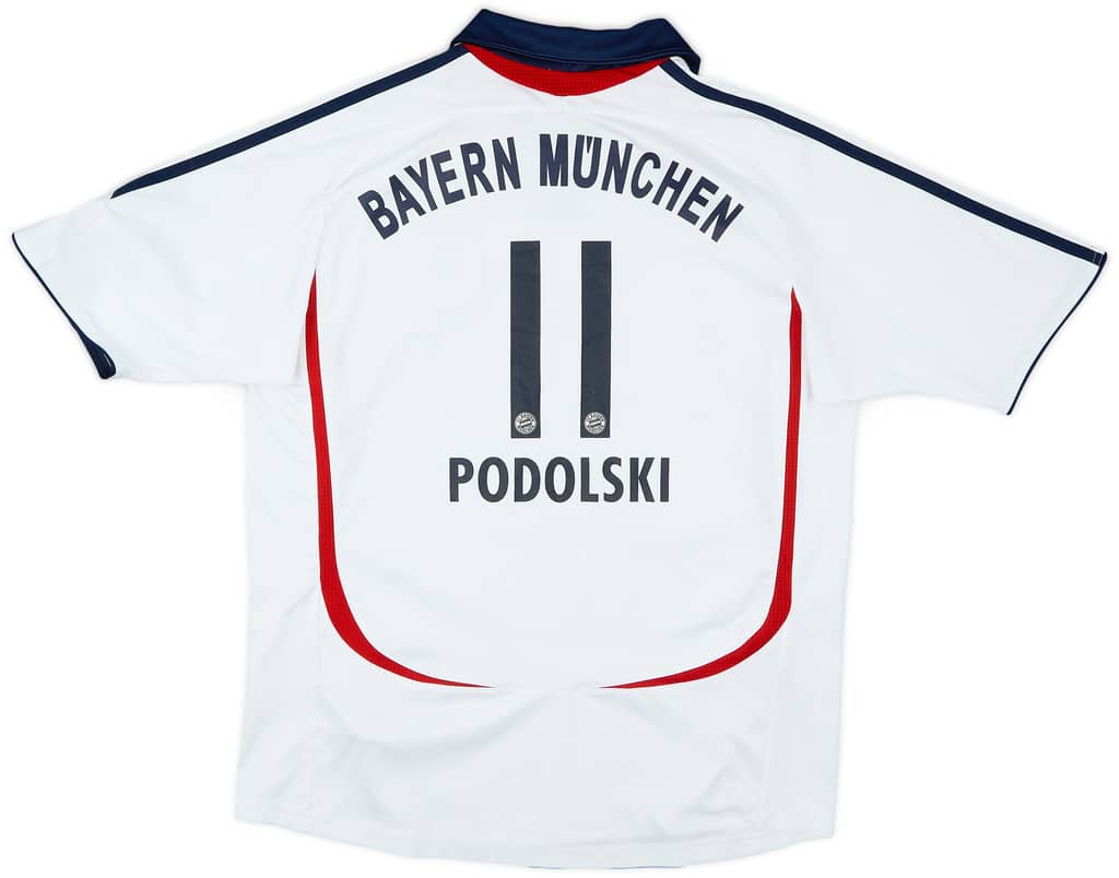 2006-07 Bayern Munich Away Shirt Podolski #11 - 7/10 - (XL.Boys)