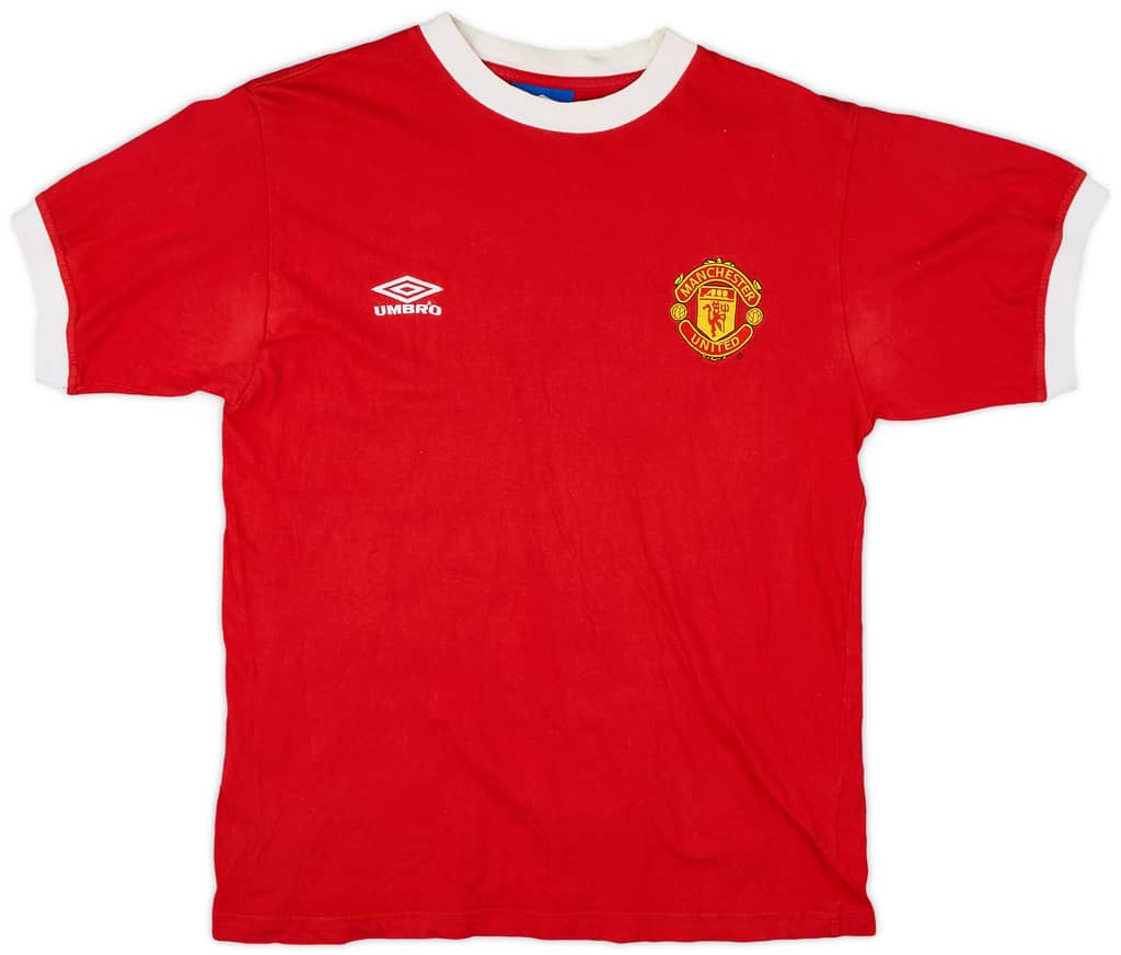 1998-99 Manchester United Umbro Cotton Tee - 8/10 - (S)