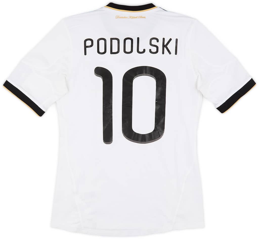 2010-11 Germany Home Shirt Podolski #10 - 6/10 - (S)