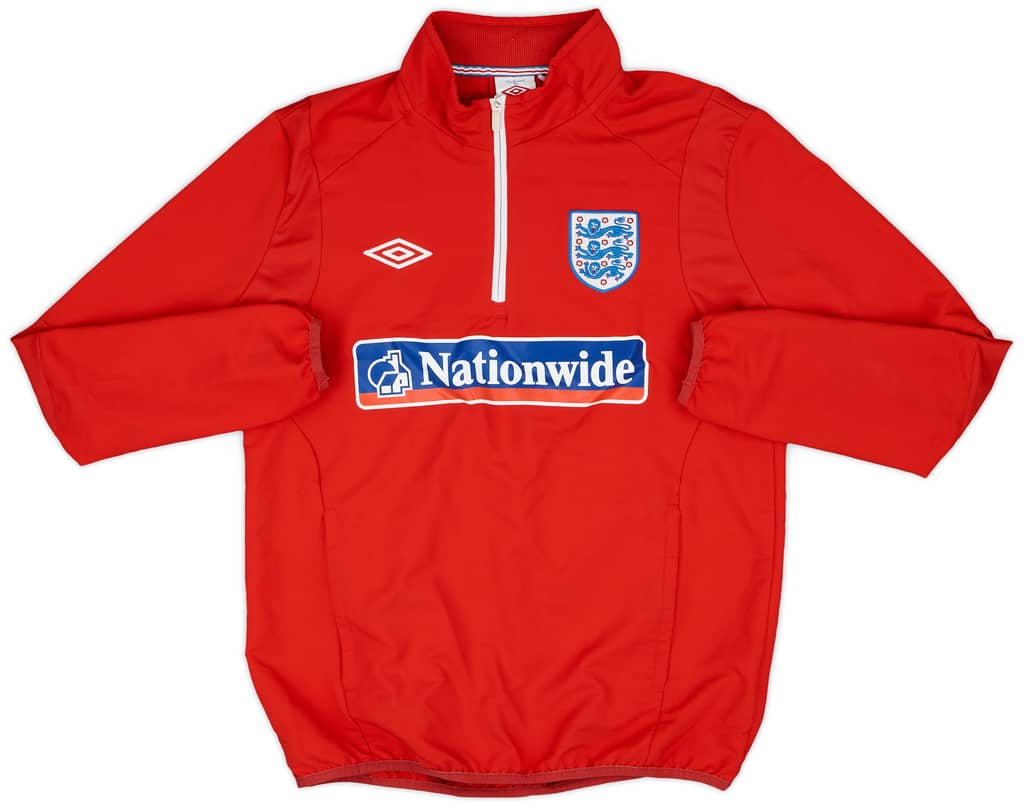 2010-11 England Umbro 1/4 Zip Drill Top - 9/10 - (M)