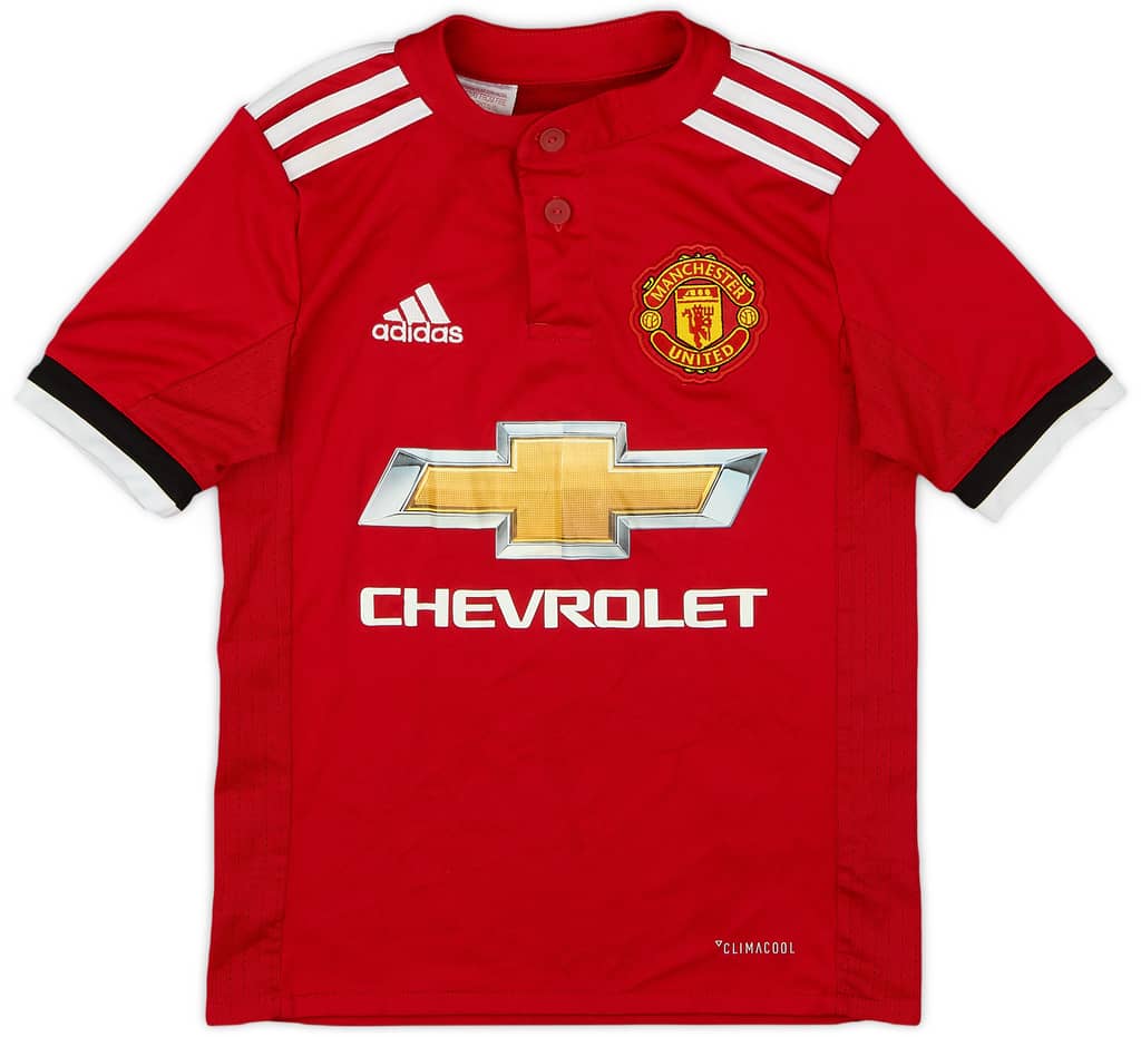 2017-18 Manchester United Home Shirt - 9/10 - (7-8 Years)