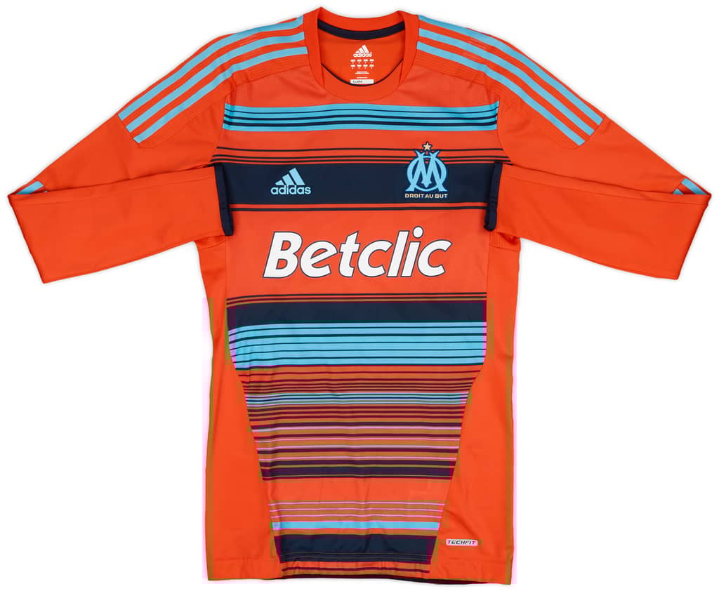 2011-12 Olympique Marseille Player Issue TechFit Third L/S Shirt Lucho #8 - 10/10 - (L)