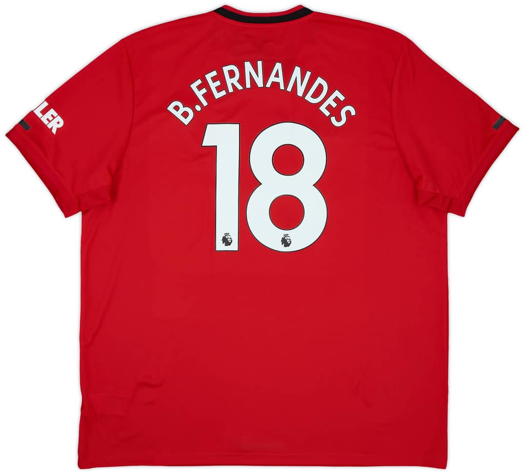 2019-20 Manchester United Home Shirt B.Fernandes #18 (XXL)