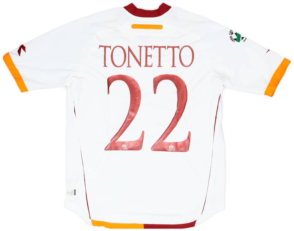 2006-07 Roma Match Issue Away Shirt Tonetto #22