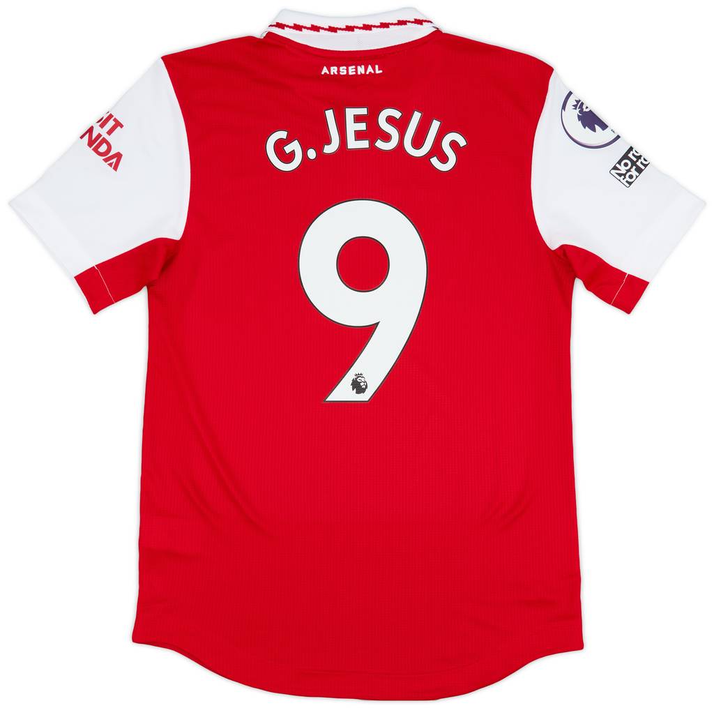 2022-23 Arsenal Match Issue Home Shirt G. Jesus #9